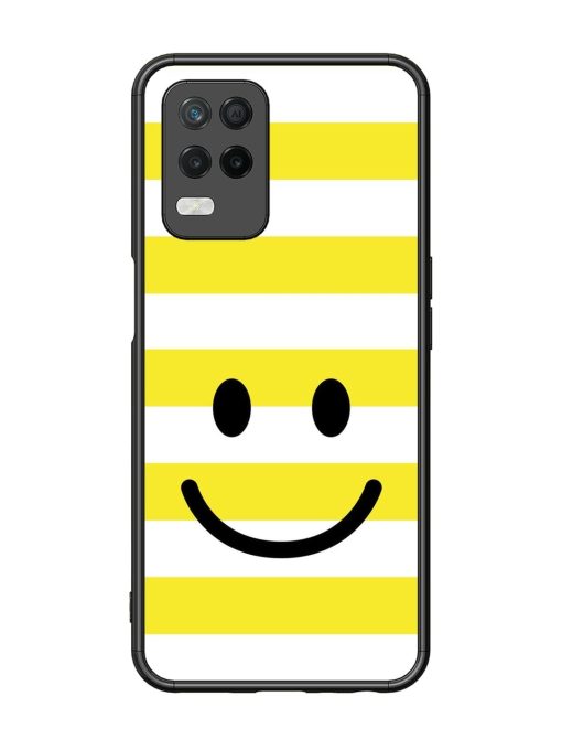 Smiling Stripes Glossy Soft Edge Case for Realme 8 (5G) Chachhi