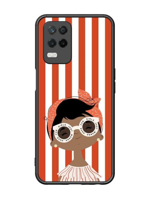 Girls Just Wanna Have Fun Glossy Soft Edge Case for Realme 8 (5G) Chachhi