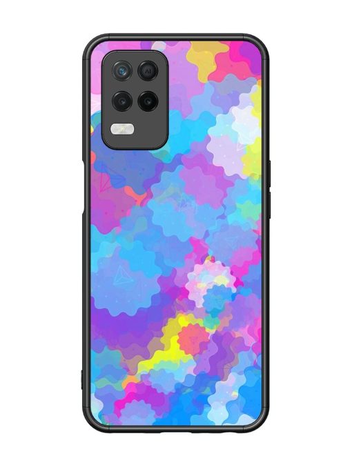 Psychedelic Cloud Burst Glossy Soft Edge Case for Realme 8 (5G) Chachhi