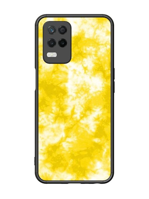 Golden Tie-Dye Twirl Glossy Soft Edge Case for Realme 8 (5G) Chachhi