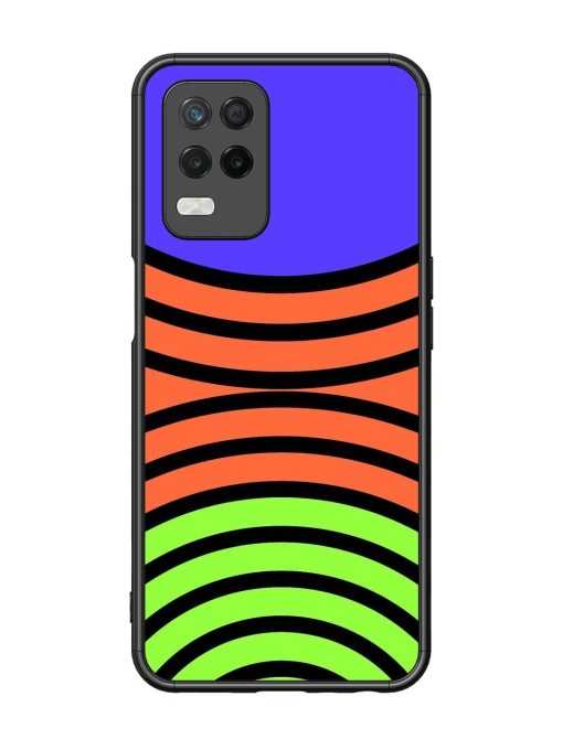 Psychedelic Stripe Symphony Glossy Soft Edge Case for Realme 8 (5G) Chachhi