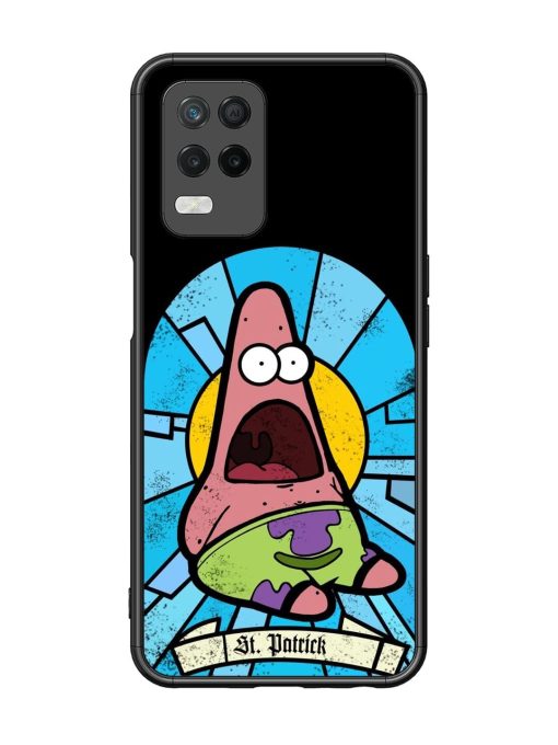 St. Patrick'S Day Stained Glass Patrick Star Glossy Soft Edge Case for Realme 8 (5G)