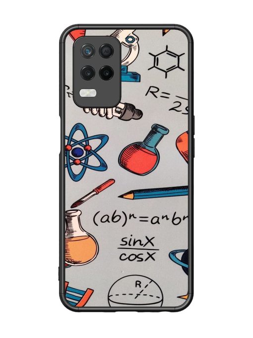 Science Doodle Delight Glossy Soft Edge Case for Realme 8 (5G) Chachhi