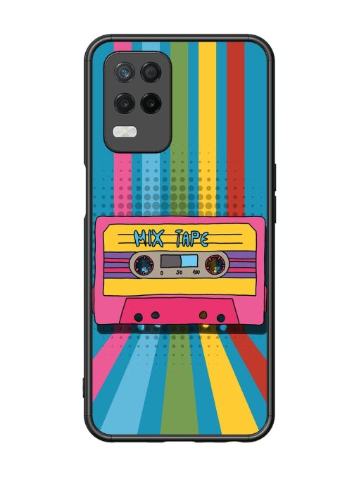 Retro Cassette Tapes Glossy Soft Edge Case for Realme 8 (5G) Chachhi