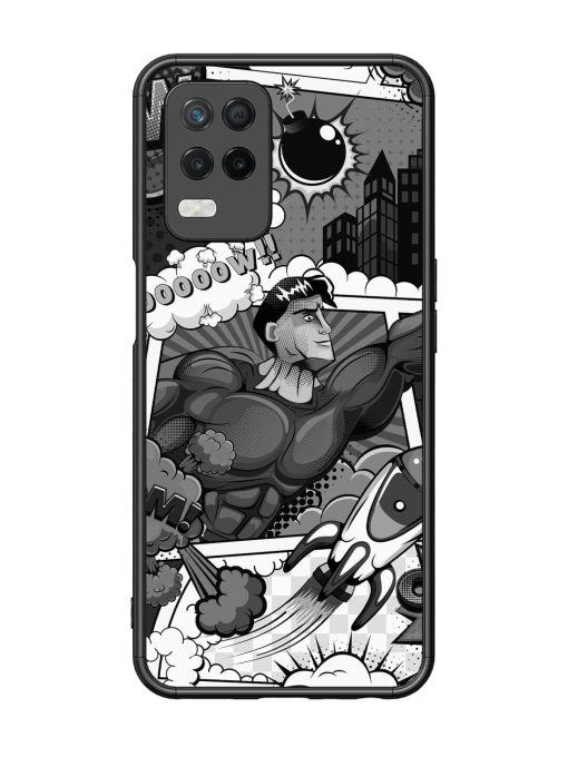 Comic Book Chaos Glossy Soft Edge Case for Realme 8 (5G) Chachhi