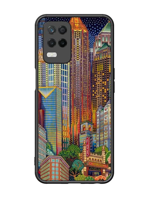 Neon Nightscape Glossy Soft Edge Case for Realme 8 (5G) Chachhi