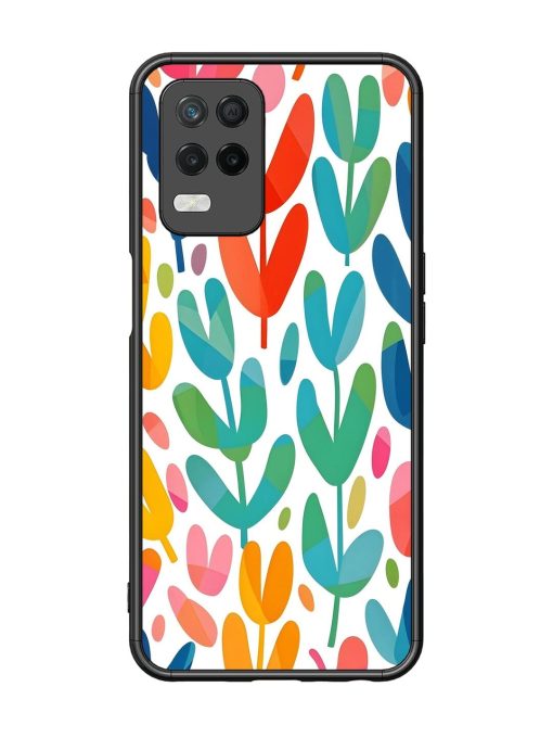 Rainbow Of Blooms Glossy Soft Edge Case for Realme 8 (5G) Chachhi