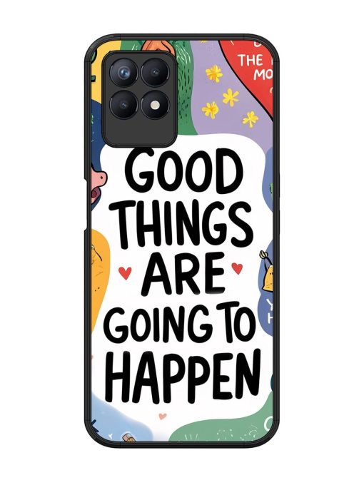 Uplifting Scribbles Glossy Soft Edge Case for Realme 8I Chachhi