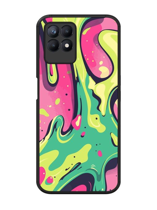 Gooey Grooves Glossy Soft Edge Case for Realme 8I Chachhi