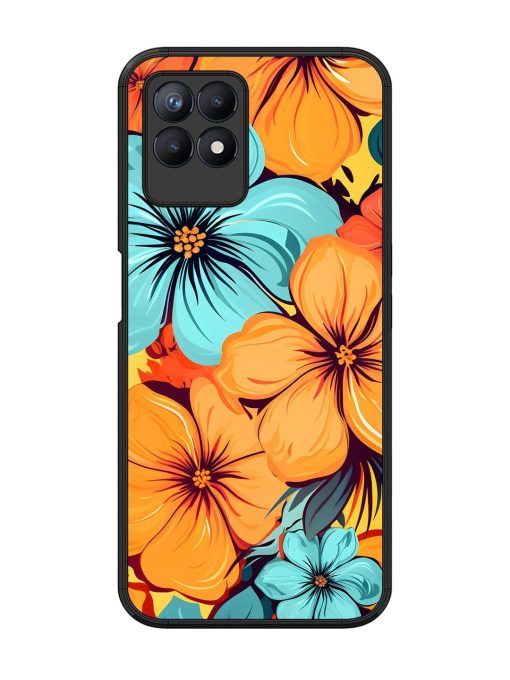 Tropical Bloom Glossy Soft Edge Case for Realme 8I Chachhi