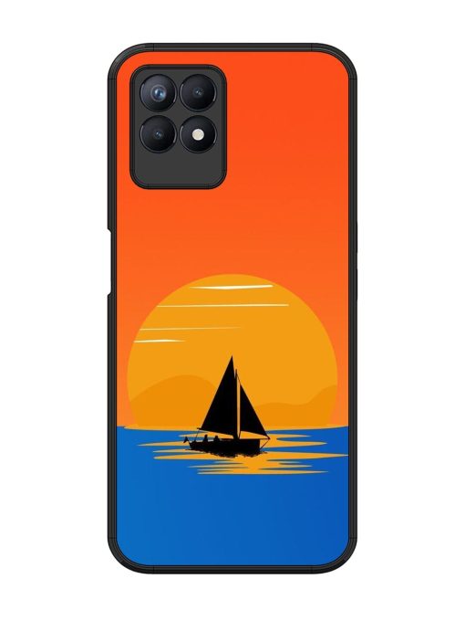 Sunset Sail Glossy Soft Edge Case for Realme 8I Chachhi