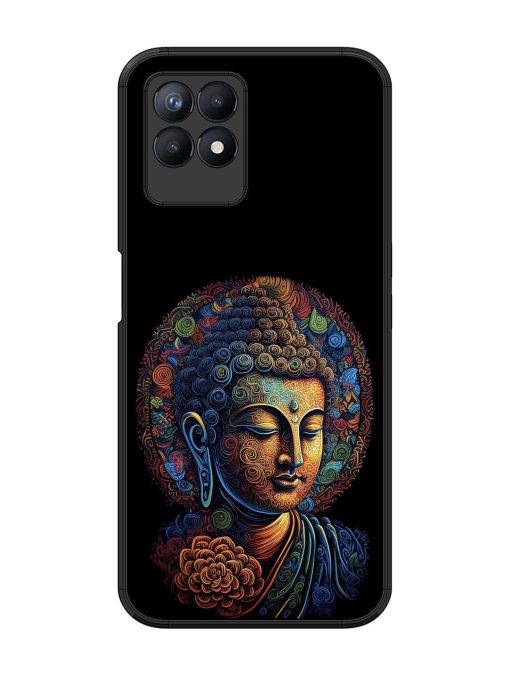 Stained Glass Serenity Glossy Soft Edge Case for Realme 8I Chachhi