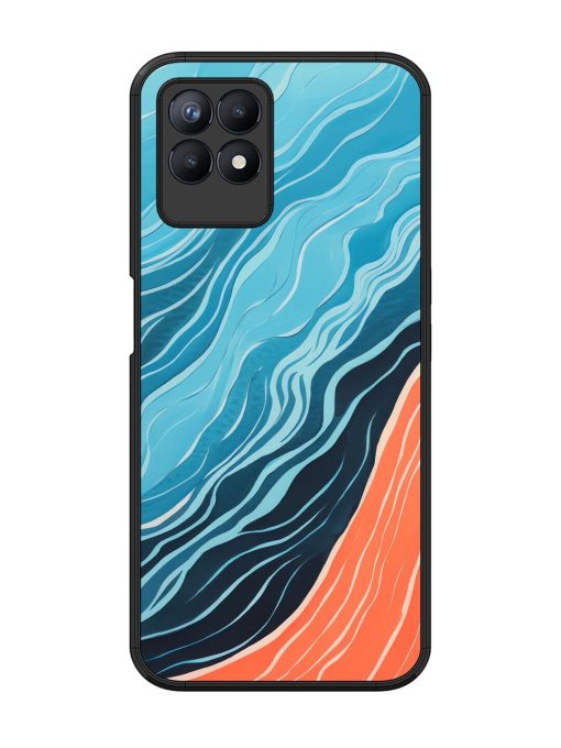 Oceanic Divide Glossy Soft Edge Case for Realme 8I Chachhi