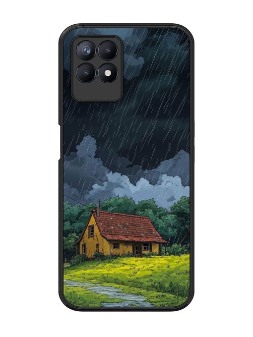 Rainy Day Retreat Glossy Soft Edge Case for Realme 8I Chachhi