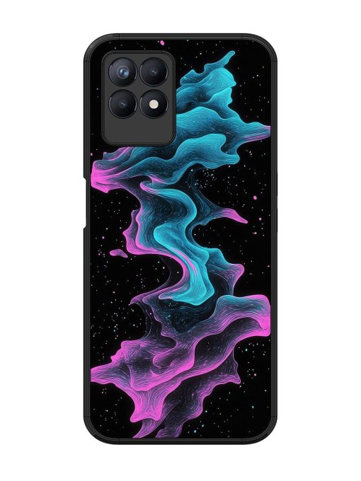 Cosmic Currents Glossy Soft Edge Case for Realme 8I Chachhi