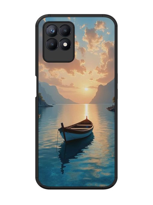 Serene Sunset Glossy Soft Edge Case for Realme 8I Chachhi