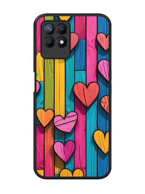 Rainbow Of Hearts Glossy Soft Edge Case for Realme 8I