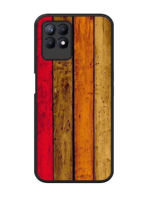 Colorful Woodgrain Glossy Soft Edge Case for Realme 8I Chachhi