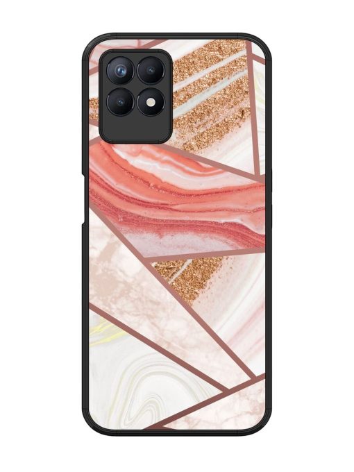 Rosy Mosaic Glossy Soft Edge Case for Realme 8I Chachhi