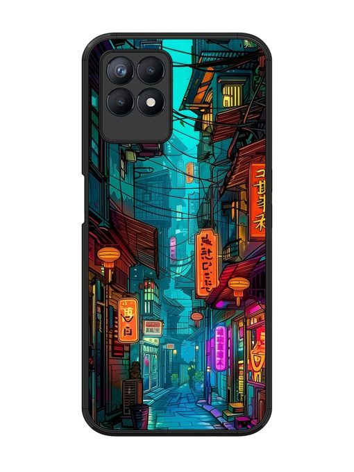 Neon Nightscape Glossy Soft Edge Case for Realme 8I Chachhi