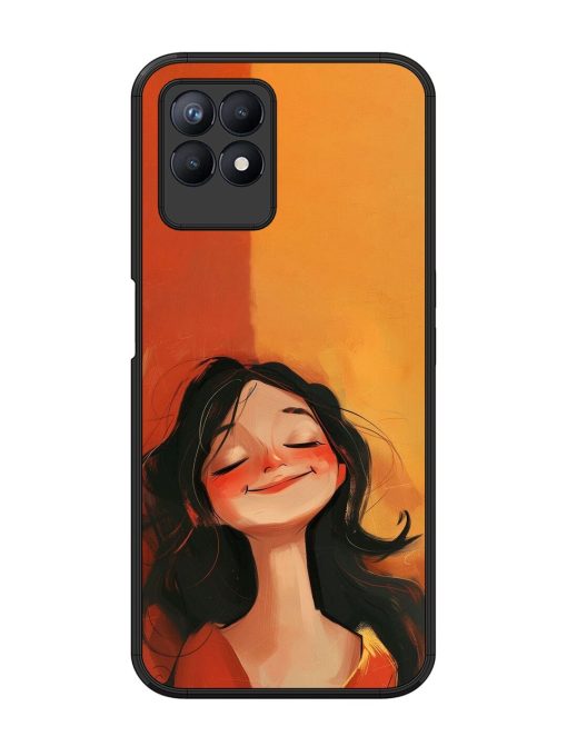 Neon Girl Glossy Soft Edge Case for Realme 8I Chachhi