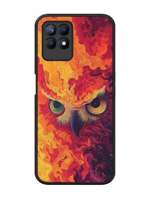 Fiery Owl Glossy Soft Edge Case for Realme 8I Chachhi