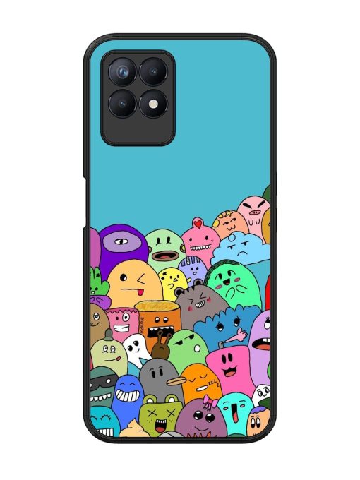 Monster Mash Glossy Soft Edge Case for Realme 8I Chachhi