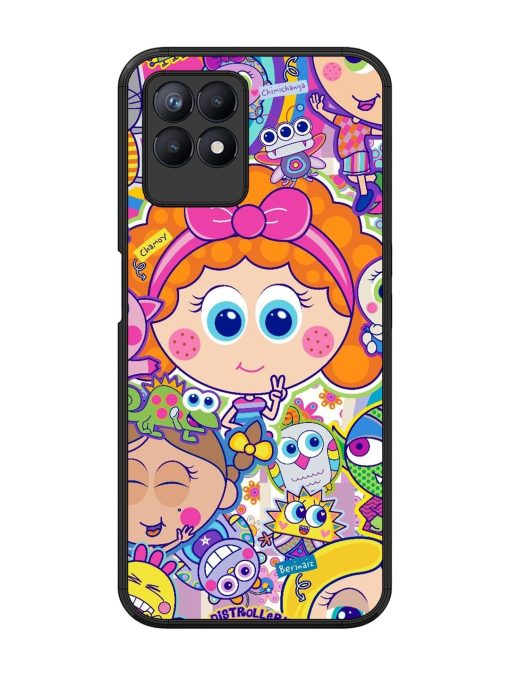 Distroller Friends Glossy Soft Edge Case for Realme 8I Chachhi