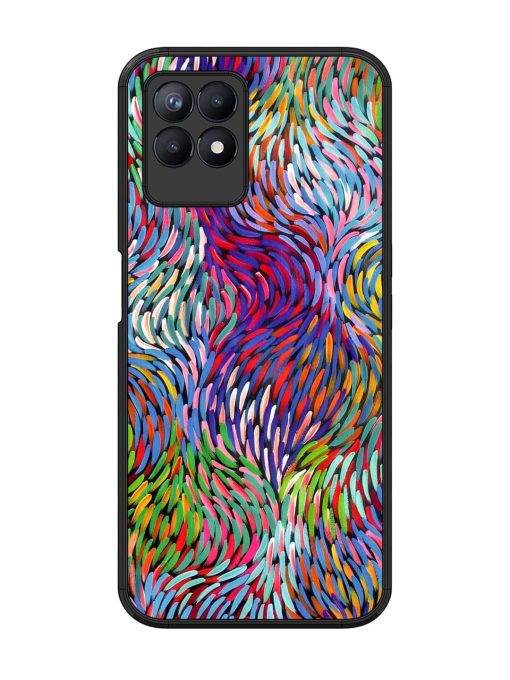 Vibrant Waves Glossy Soft Edge Case for Realme 8I Chachhi