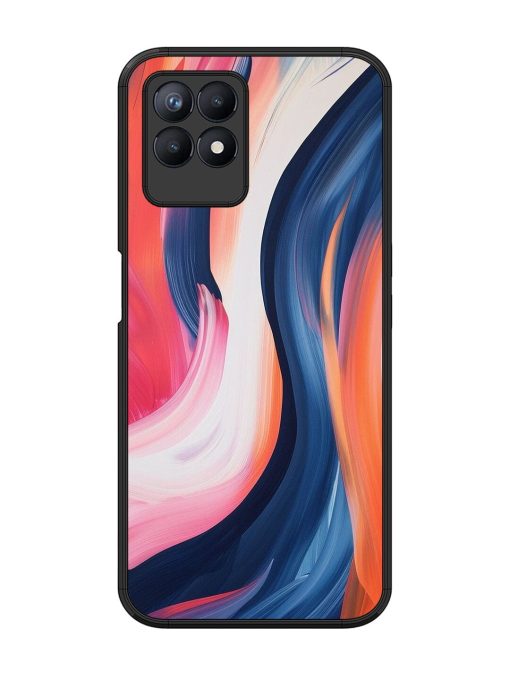 Whirling Hues Glossy Soft Edge Case for Realme 8I Chachhi