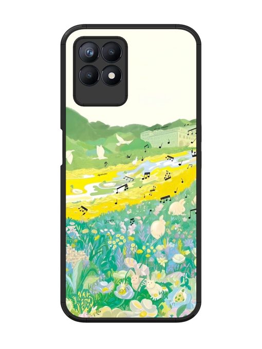 Melody In Bloom Glossy Soft Edge Case for Realme 8I Chachhi