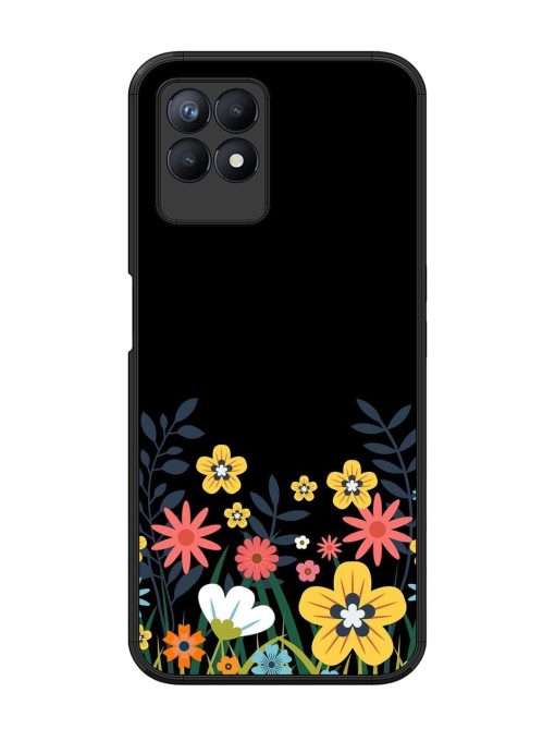 Floral Night Sky Glossy Soft Edge Case for Realme 8I Chachhi