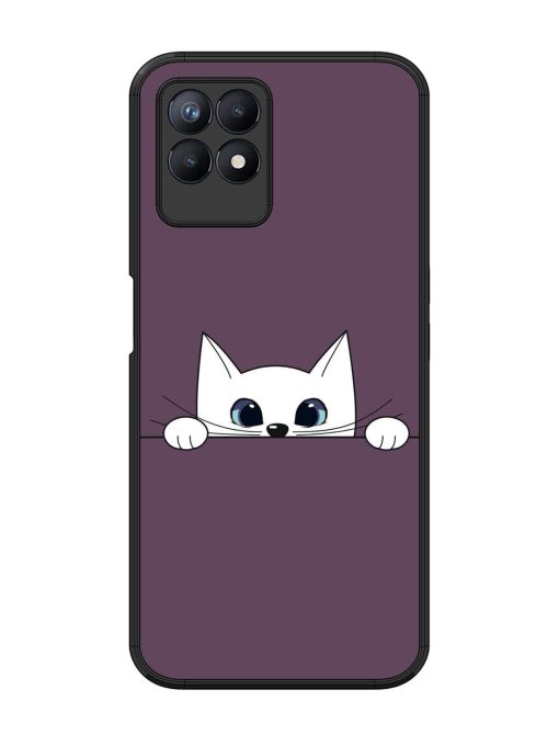 Peek-A-Boo Kitty Glossy Soft Edge Case for Realme 8I Chachhi