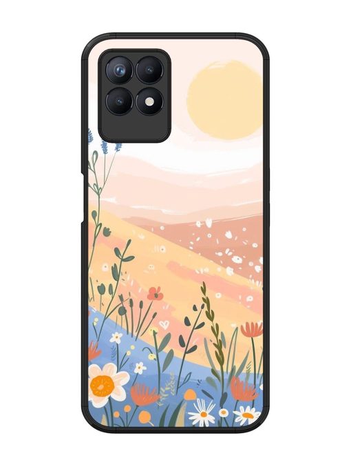 Golden Hour Blooms Glossy Soft Edge Case for Realme 8I Chachhi