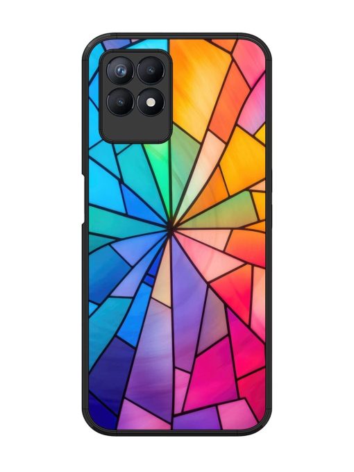 Stained Glass Kaleidoscope Of Colors Glossy Soft Edge Case for Realme 8I