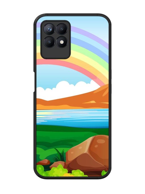 Rainbow Over The Lake Glossy Soft Edge Case for Realme 8I Chachhi