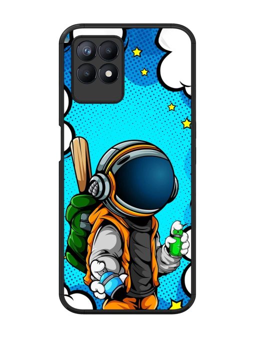 Space Graffiti Artist Glossy Soft Edge Case for Realme 8I