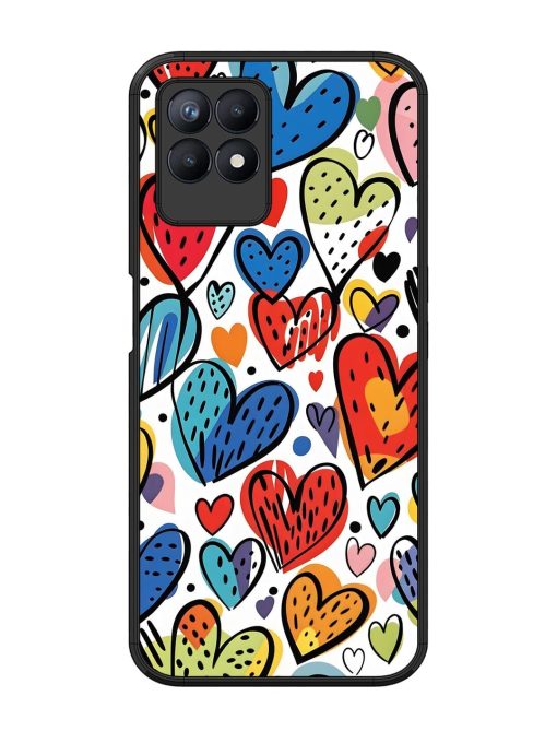 Heartfelt Harmony Glossy Soft Edge Case for Realme 8I Chachhi