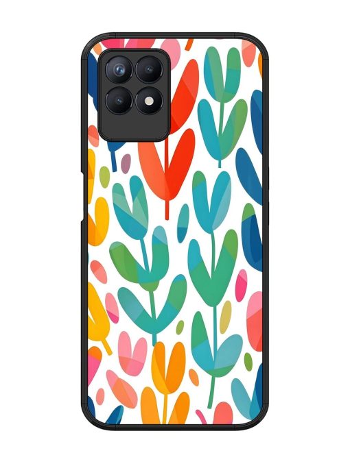 Rainbow Of Blooms Glossy Soft Edge Case for Realme 8I Chachhi