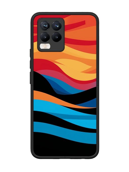 Blazing Currents Glossy Soft Edge Case for Realme 8 Pro Chachhi