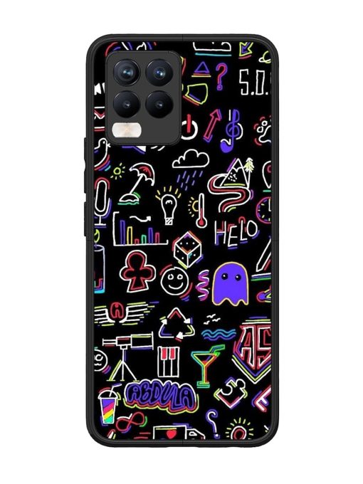 Neon Doodle Glossy Soft Edge Case for Realme 8 Pro Chachhi