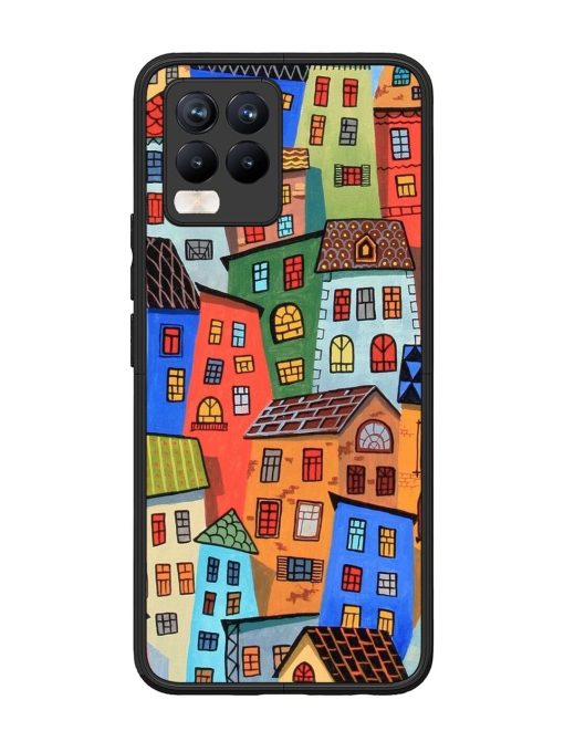 Rainbow House Glossy Soft Edge Case for Realme 8 Pro Chachhi