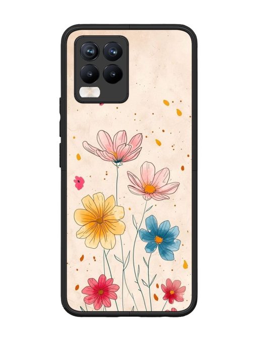 Delicate Bloom Glossy Soft Edge Case for Realme 8 Pro Chachhi