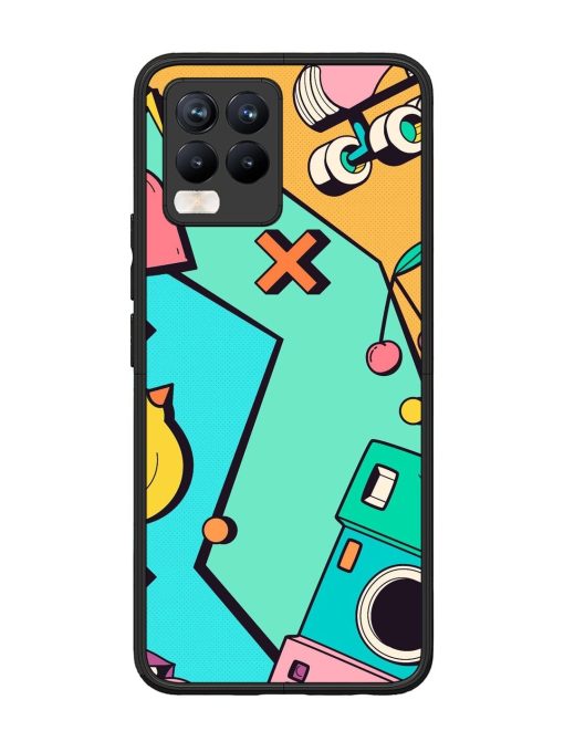 Retro Remix Glossy Soft Edge Case for Realme 8 Pro Chachhi