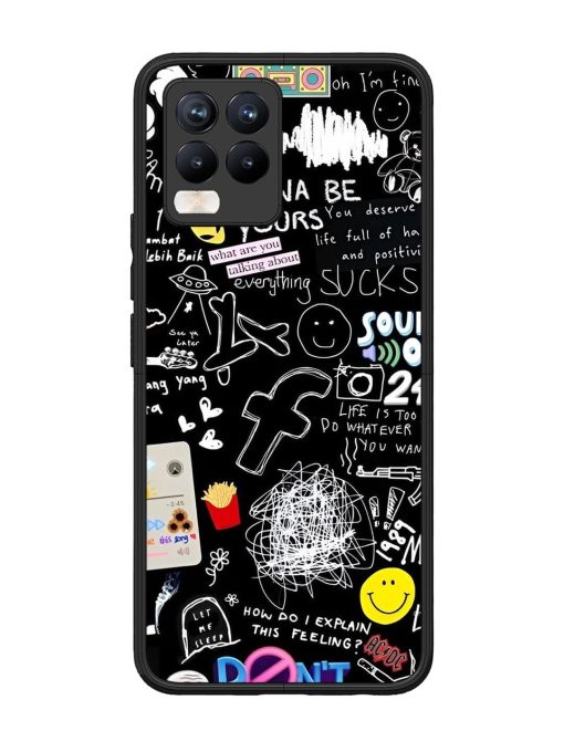 Doodle Diary Glossy Soft Edge Case for Realme 8 Pro