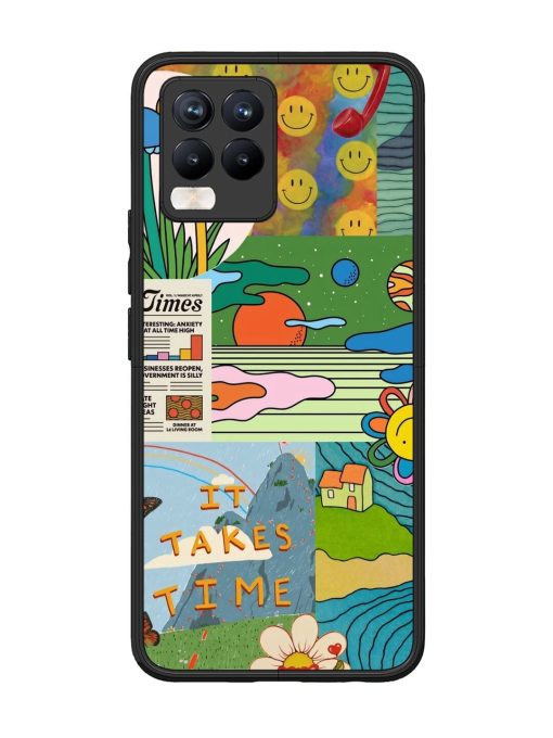 Groovy Vibes Glossy Soft Edge Case for Realme 8 Pro