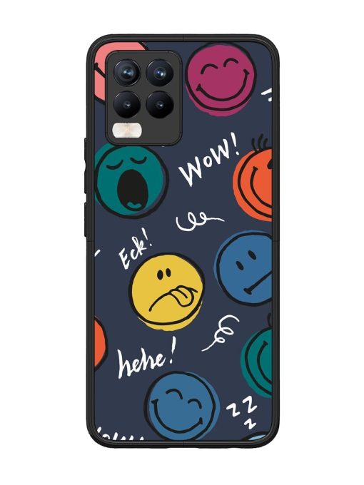 Emoticon Parade Glossy Soft Edge Case for Realme 8 Pro Chachhi