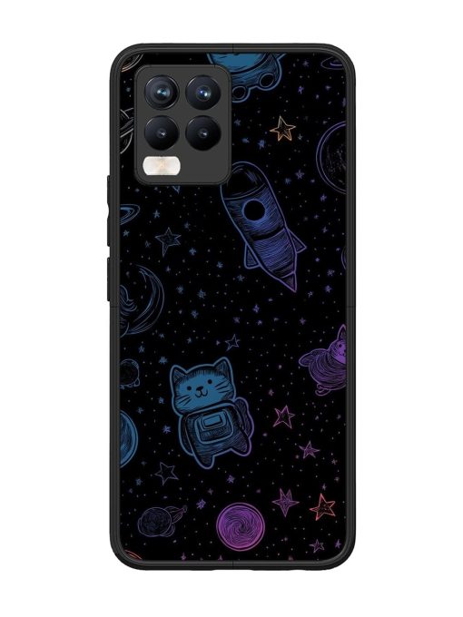 Cosmic Cat Chaos Glossy Soft Edge Case for Realme 8 Pro Chachhi