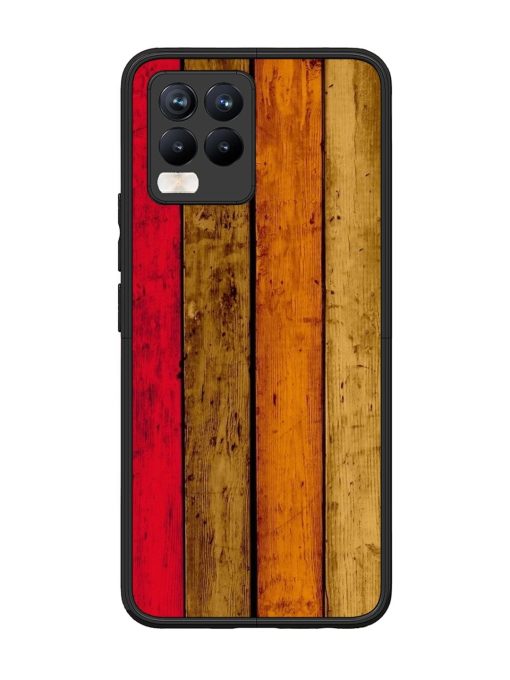 Colorful Woodgrain Glossy Soft Edge Case for Realme 8 Pro