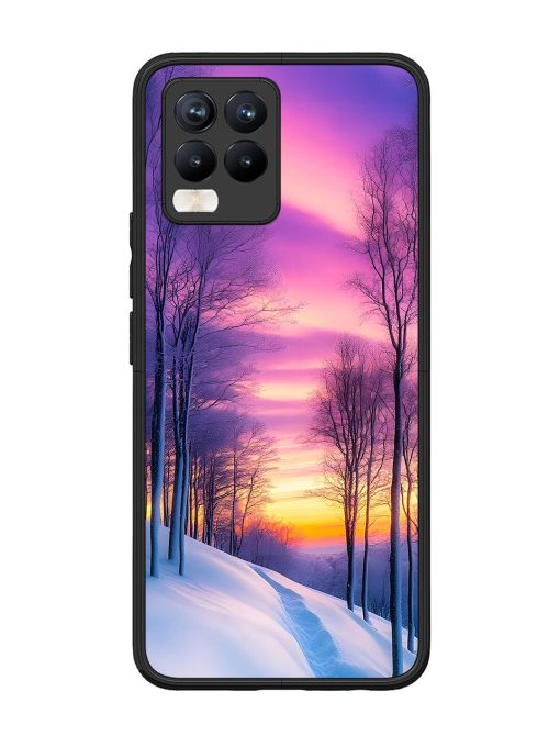 Winter'S Purple Haze Glossy Soft Edge Case for Realme 8 Pro Chachhi